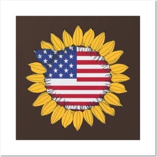 America-Sunflower Posters and Art